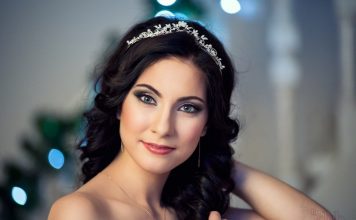 Machiaj de mireasa pentru brunete cu ochi verzi